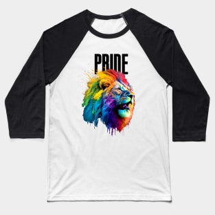 LGBTQ+ Gay Pride Month: Proud Lion Baseball T-Shirt